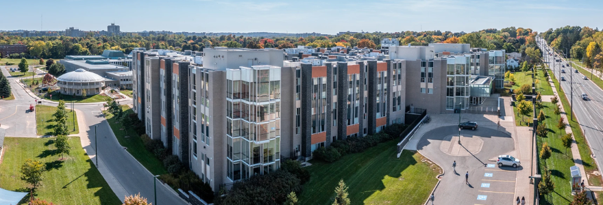 Aerial photo of Ontario Hall Residence