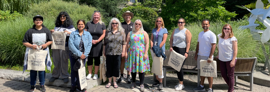 Members of SWAP posing for a photo outdoors