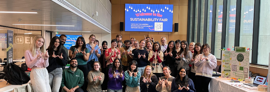 Group of people posing for a photo