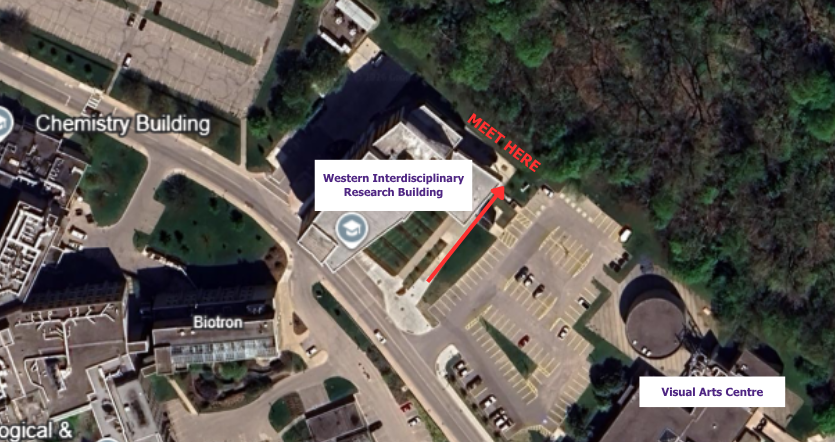 Screenshot from google maps of the Western Interdisciplinary Research Building