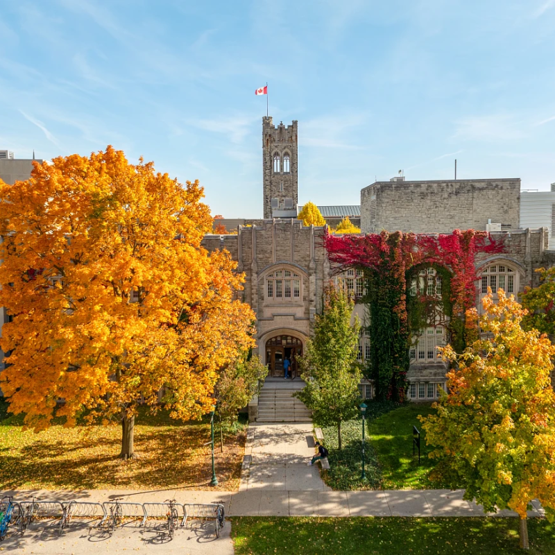 Aerial shot of Lawson Hall