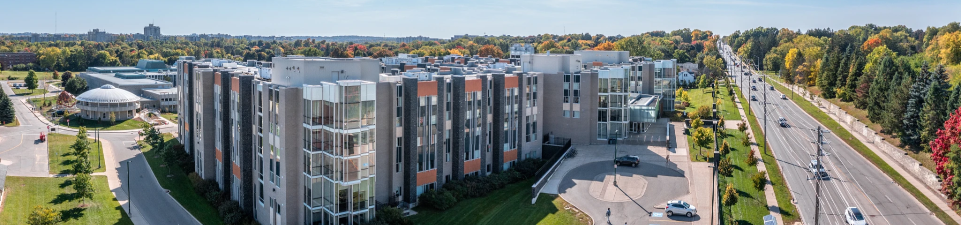 Aerial shot of Ontario Hall
