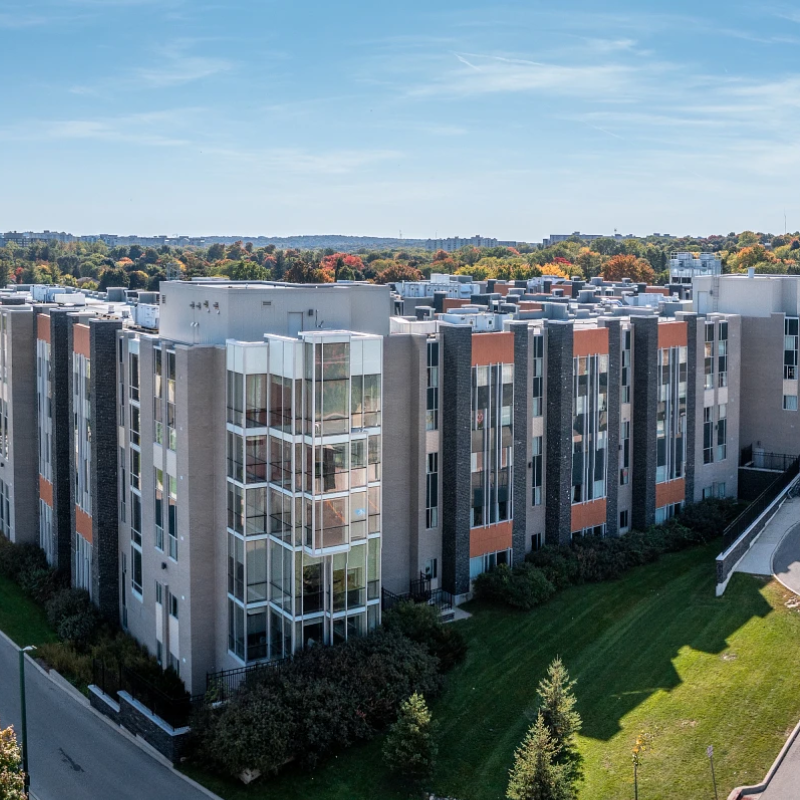 Aerial shot of Ontario Hall