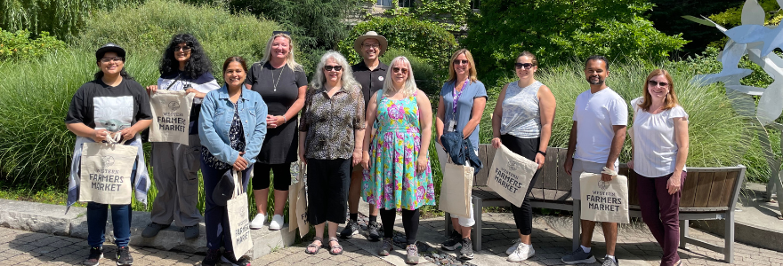 Group photo outside