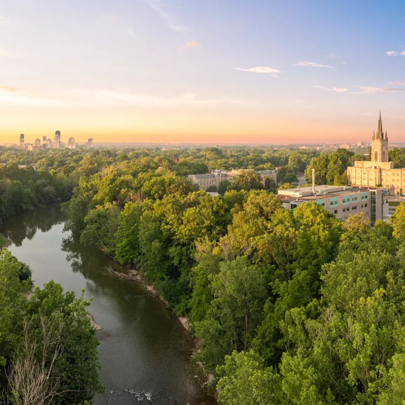 Aerial photo of Western University