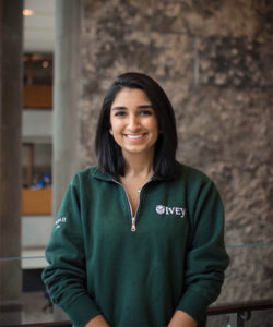 Image of Heer in front of stone wall