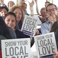 western staff support unite way event