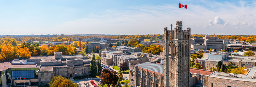 Aerial view of UC Hill